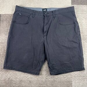 Vans Mens 38 Chino Shorts Charcoal Grey Skater Casual Flat Front VN0A3143